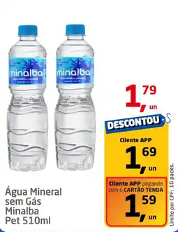 Tenda Atacado Água Mineral sem Gás Minalba oferta