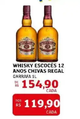 Assaí Atacadista Whisky escocês 12 anos chivas regal oferta