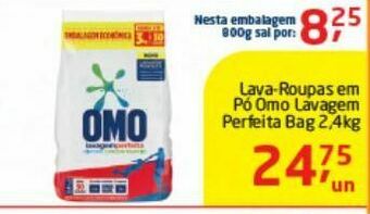 Tenda Atacado Lava-roupas em pó omo 2.4kg oferta