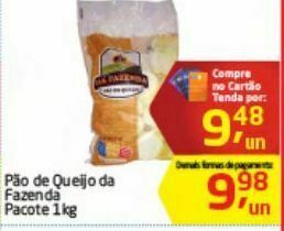 Tenda Atacado Pão de queijo da fazenda kg oferta