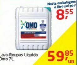 Tenda Atacado Lava-roupas líquido omo 7l oferta