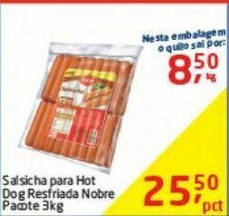 Tenda Atacado Salsicha para hot dog resfriada nobre 3kg oferta