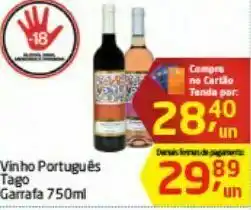 Vinho português tago 750ml