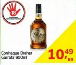 Tenda Atacado Conhaque dreher 900ml oferta