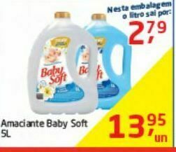 Tenda Atacado Amaciante baby soft 5l oferta