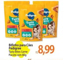 Atacadão Bifinho para Cães Pedigree Tasty Bites Carne Pacote oferta