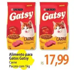 Atacadão Alimento para Gatos Gatsy Carne Pacote oferta