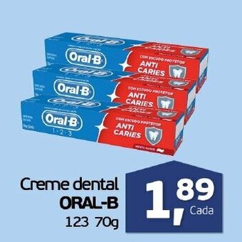 Cometa Supermercados Creme Dental Oral-B 123 70g oferta