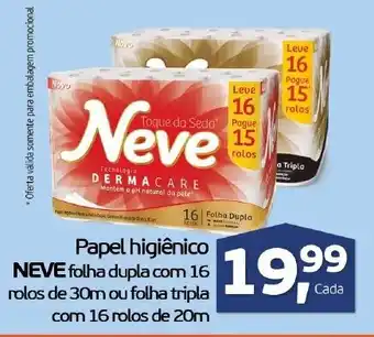 Cometa Supermercados Papel Higiénico Neve 16 rolos de 30m oferta