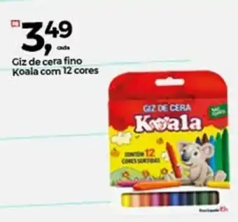 Frangolândia Giz de cera fino Koala com 12 cores oferta