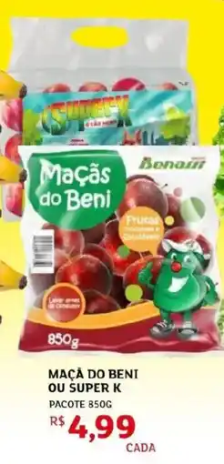 Assaí Atacadista Maça do beni ou super k pacote oferta