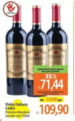 Atacadão Vinho Italiano Codici oferta