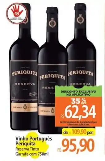 Vinho Português Periquita Reserva Tinto Garrafa