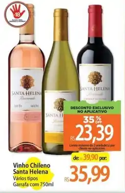 Atacadão Vinho Chileno Santa Helena oferta