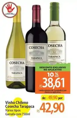 Atacadão Vinho Chileno Cosecha Tarapaca oferta
