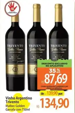 Atacadão Vinho Argentino Trivento oferta