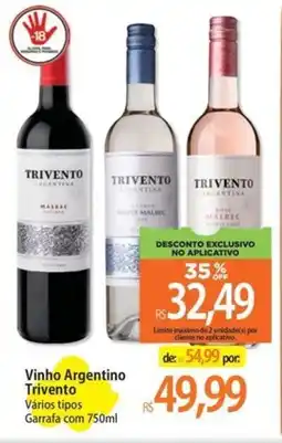Atacadão Vinho Argentino Trivento oferta