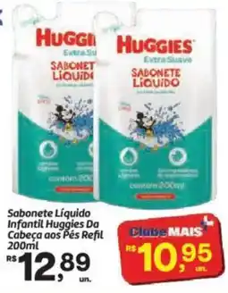 Fort Atacadista Sabonete Líquido Infantil Huggies Da Cabeça aos Pés Refil oferta