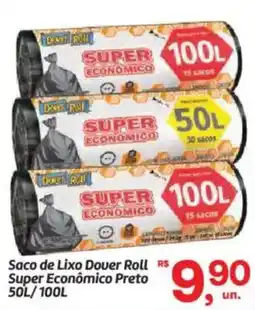 Fort Atacadista Saco de Lixo Douer Roll Super Econômico Preto oferta