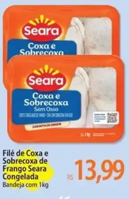 Atacadão Filé de Coxa e Sobrecoxa de Frango Seara Congelada Bandeja oferta