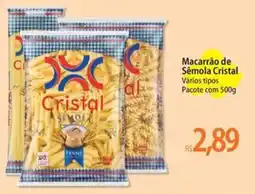 Atacadão Macarrão de Sêmola Cristal Vários tipos Pacote oferta