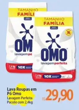 Atacadão Lava Roupas em Pó Omo Lavagem Perfeita Pacote oferta