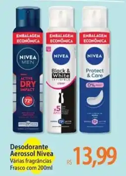 Atacadão Desodorante Aerossol Nivea Várias fragrâncias Frasco oferta