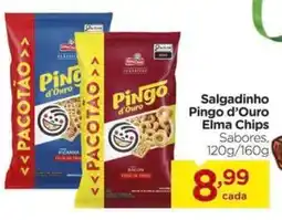 Carrefour Salgadinho Pingo d'Ouro Elma Chips Sabores, oferta
