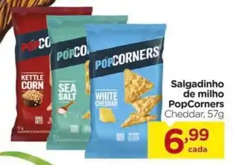 Salgadinho de milho PopCorners Cheddar,