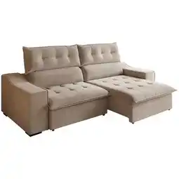 Benoit Sofá Estofado Retrátil Impermeável Viero Olympia 4 Lugares 110 x 250 x 110cm oferta