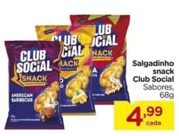 Carrefour Salgadinho snack Club Social Sabores, oferta