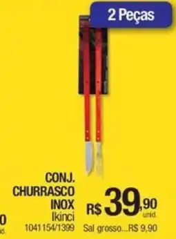 Milium Conj. churrasco inox ikinci oferta
