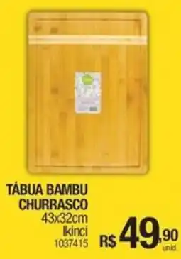Milium Tábua bambu churrasco 43x32cm Ikinci oferta