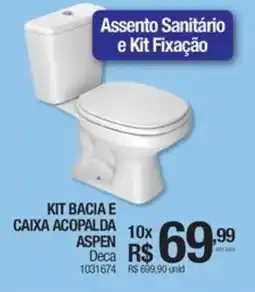 Milium Kit bacia e caixa acopalda aspen deca oferta