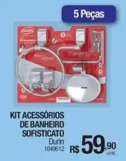 Milium Kit acessórios de banheiro sofisticato durin oferta