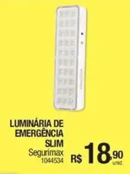 Milium Luminária de emergência slim segurimax oferta