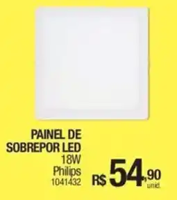 Milium Painel de sobrepor led 18w philips oferta