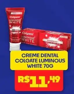 Boa Supermercados Creme dental colgate luminous white oferta