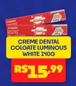 Boa Supermercados Creme dental colgate luminous white oferta