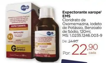 Expectorante xarope EMS