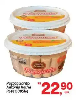 Fort Atacadista Paçoca Santo Antônio Rolha Pote oferta