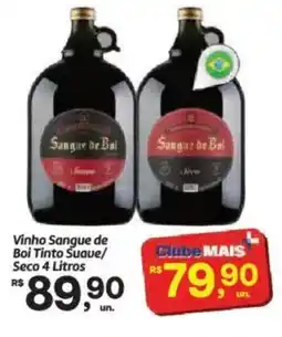 Fort Atacadista Vinho Sangue de Boi Tinto Suave/ Seco oferta