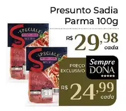 Dona de Casa Presunto Sadia Parma oferta