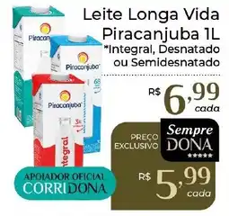Dona de Casa Leite Longa Vida Piracanjuba oferta