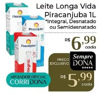 Dona de Casa Leite Longa Vida Piracanjuba oferta