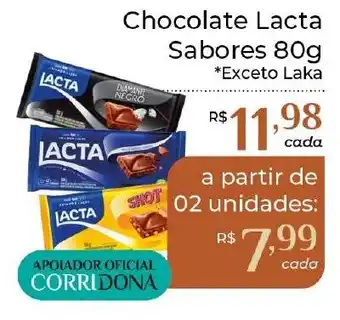 Dona de Casa Chocolate Lacta Sabores oferta
