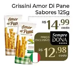 Dona de Casa Grissini Amor Di Pane Sabores oferta