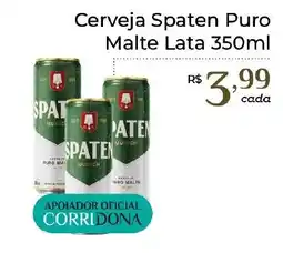 Dona de Casa Cerveja Spaten Puro Malte Lata oferta