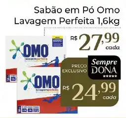 Dona de Casa Sabão em Pó Omo Lavagem Perfeita oferta