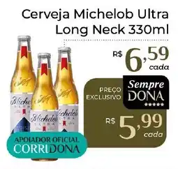 Dona de Casa Cerveja Michelob Ultra Long Neck oferta